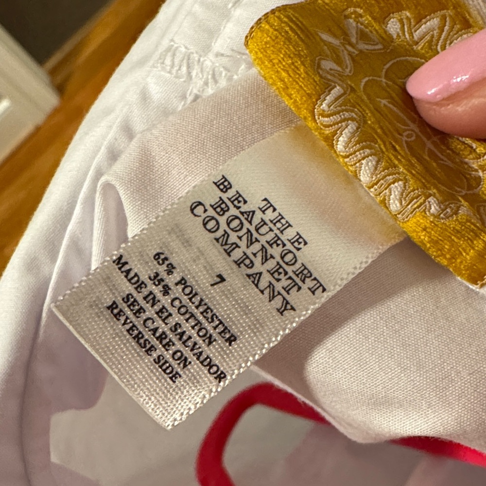The Beaufort Bonnet Company White Peter Pan Collar Long Sleeve Top - Picture 3 of 4